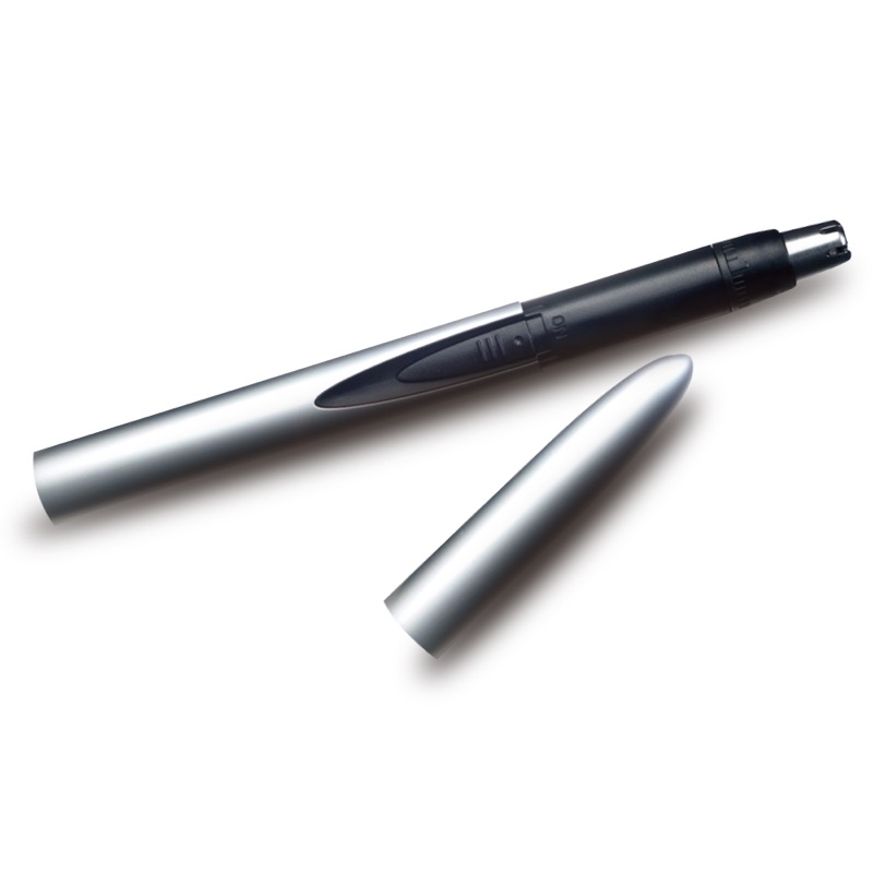 URBANER MB-051 elegant pen-shape nose hair trimmer in aluminium case
