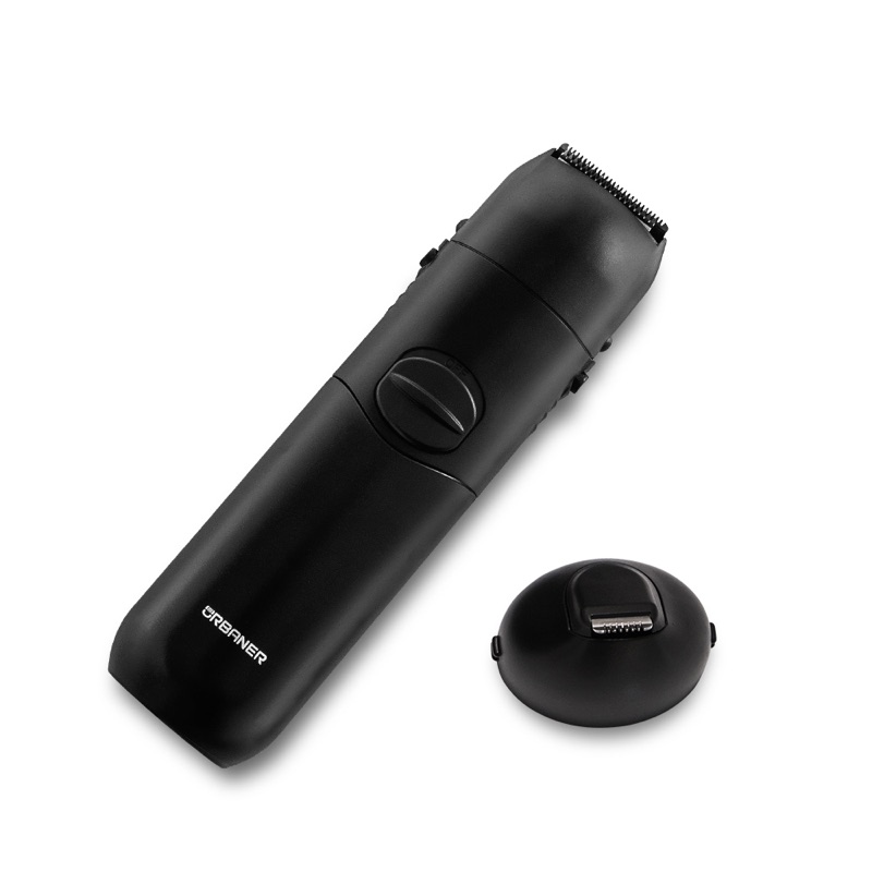 URBANER MB-342B matte black waterproof beard trimmer with detachable detail blade head